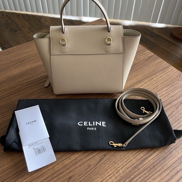Authentic Celine Nano Belt Bag In Taupe - Picture 4 of 14